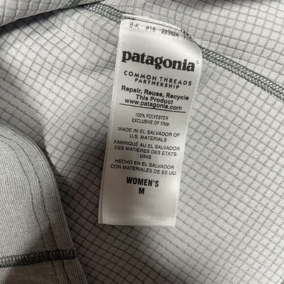 Patagonia Womens M Midweight Capilene Baselayer Gray Long Sleeve Polartec - Picture 4 of 11